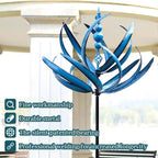 Metal Wind Spinner with Ground Stake for Gardens and Patios All Vera Mart