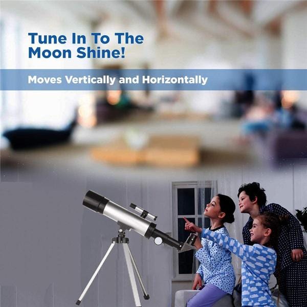 Beginner Refractor Telescope 70mm with Smartphone Adapter and Adjustable Tripod All Vera Mart