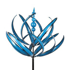 Metal Wind Spinner with Ground Stake for Gardens and Patios All Vera Mart