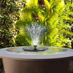 Floating Solar Water Fountain for Birdbaths and Garden Ponds All Vera Mart