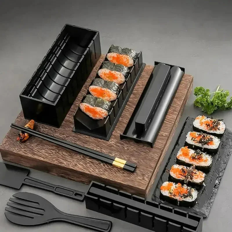 Sushi Mold Kit with Three Shaping Forms and Cutting Guide All Vera Mart
