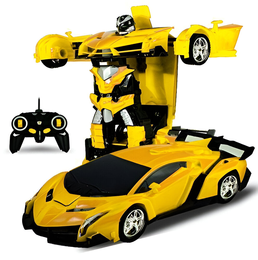 Transforming Robot Remote Control Car with Four Channel Control and 20 Meter Range All Vera Mart