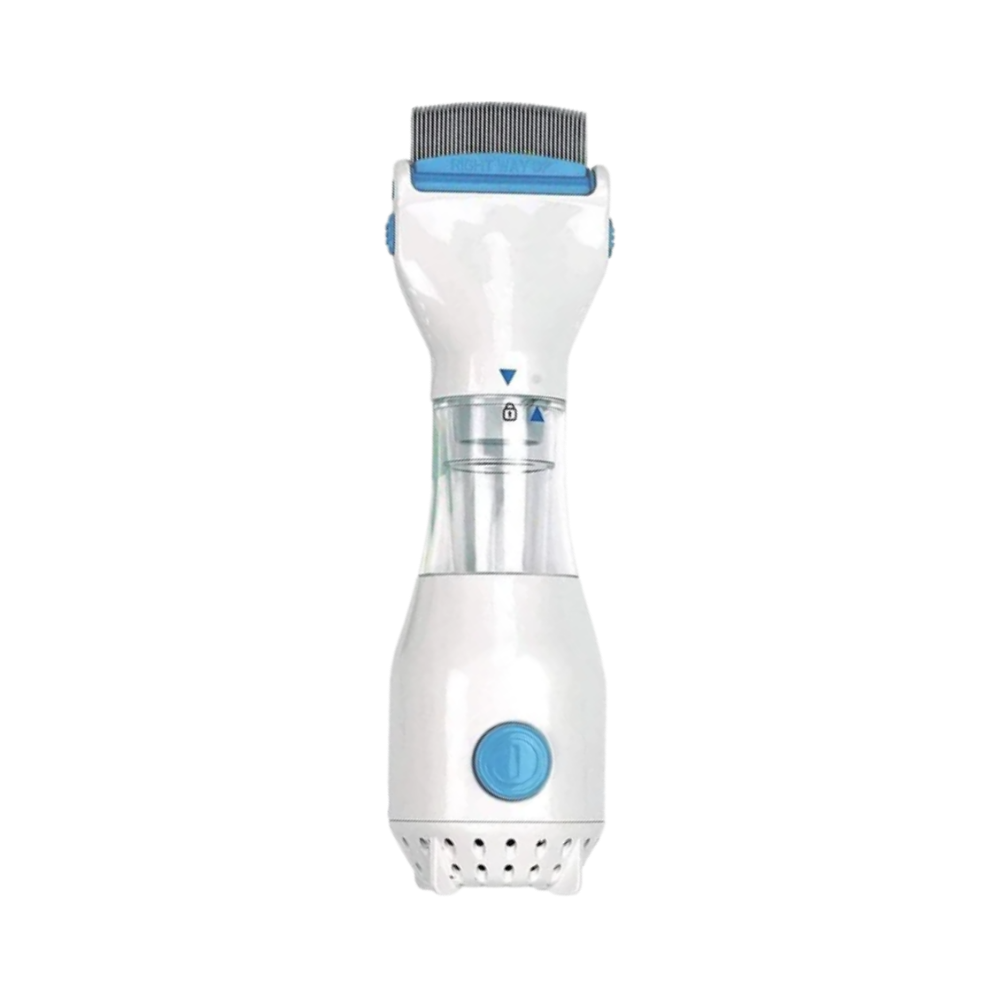 Battery Powered Lice Comb with Rounded Teeth and Disposable Filter All Vera Mart