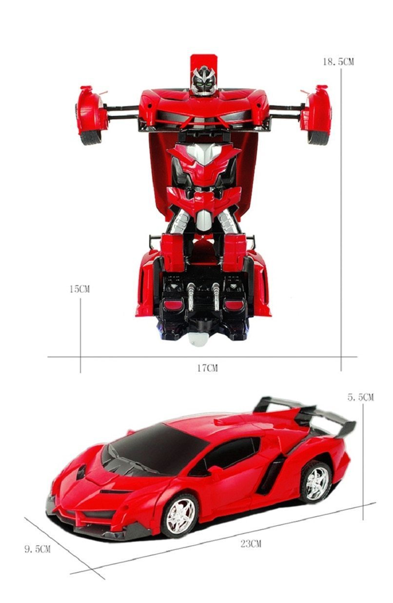 Transforming Robot Remote Control Car with Four Channel Control and 20 Meter Range All Vera Mart