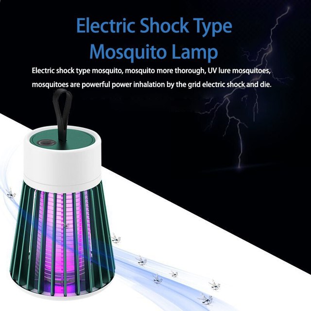 Rechargeable Mosquito Zapper with UV Light and Electric Grid, 6-Hour Battery All Vera Mart