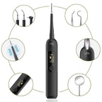 Ultrasonic Dental Scaler with LED Light and Three Cleaning Heads, Mirror Included All Vera Mart