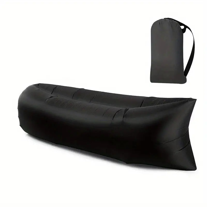 Portable Air Lounger with Pump-Free Inflation and Buckle Closure, 440lb Capacity All Vera Mart