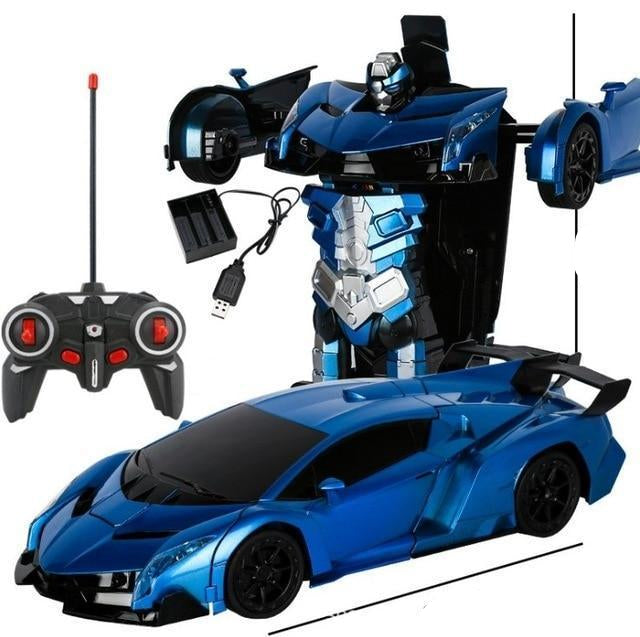 Transforming Robot Remote Control Car with Four Channel Control and 20 Meter Range All Vera Mart