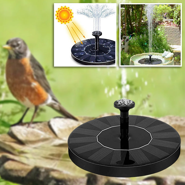 Floating Solar Water Fountain for Birdbaths and Garden Ponds All Vera Mart