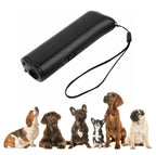 Ultrasonic Dog Training Device with LED Flashlight and Button Activation All Vera Mart