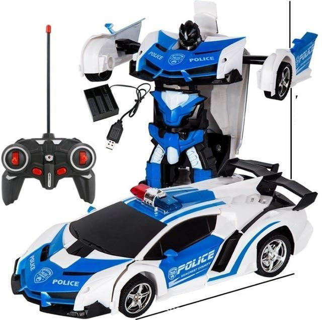 Transforming Robot Remote Control Car with Four Channel Control and 20 Meter Range All Vera Mart