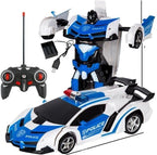 Transforming Robot Remote Control Car with Four Channel Control and 20 Meter Range All Vera Mart