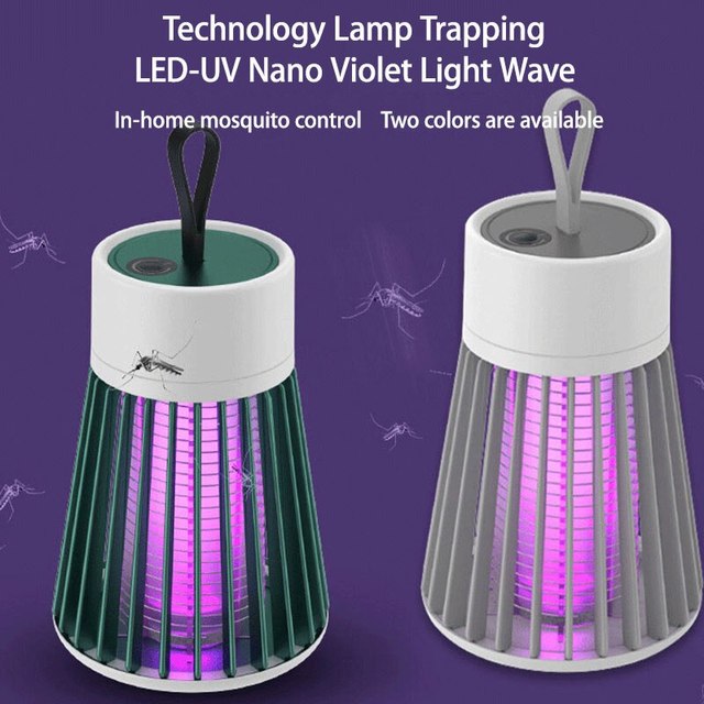 Rechargeable Mosquito Zapper with UV Light and Electric Grid, 6-Hour Battery All Vera Mart