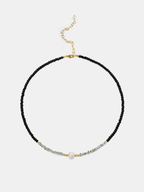 Synthetic Resin Choker Necklace with Pearl Bead, 43cm Length All Vera Mart