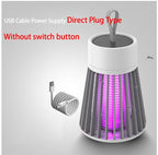 Rechargeable Mosquito Zapper with UV Light and Electric Grid, 6-Hour Battery All Vera Mart