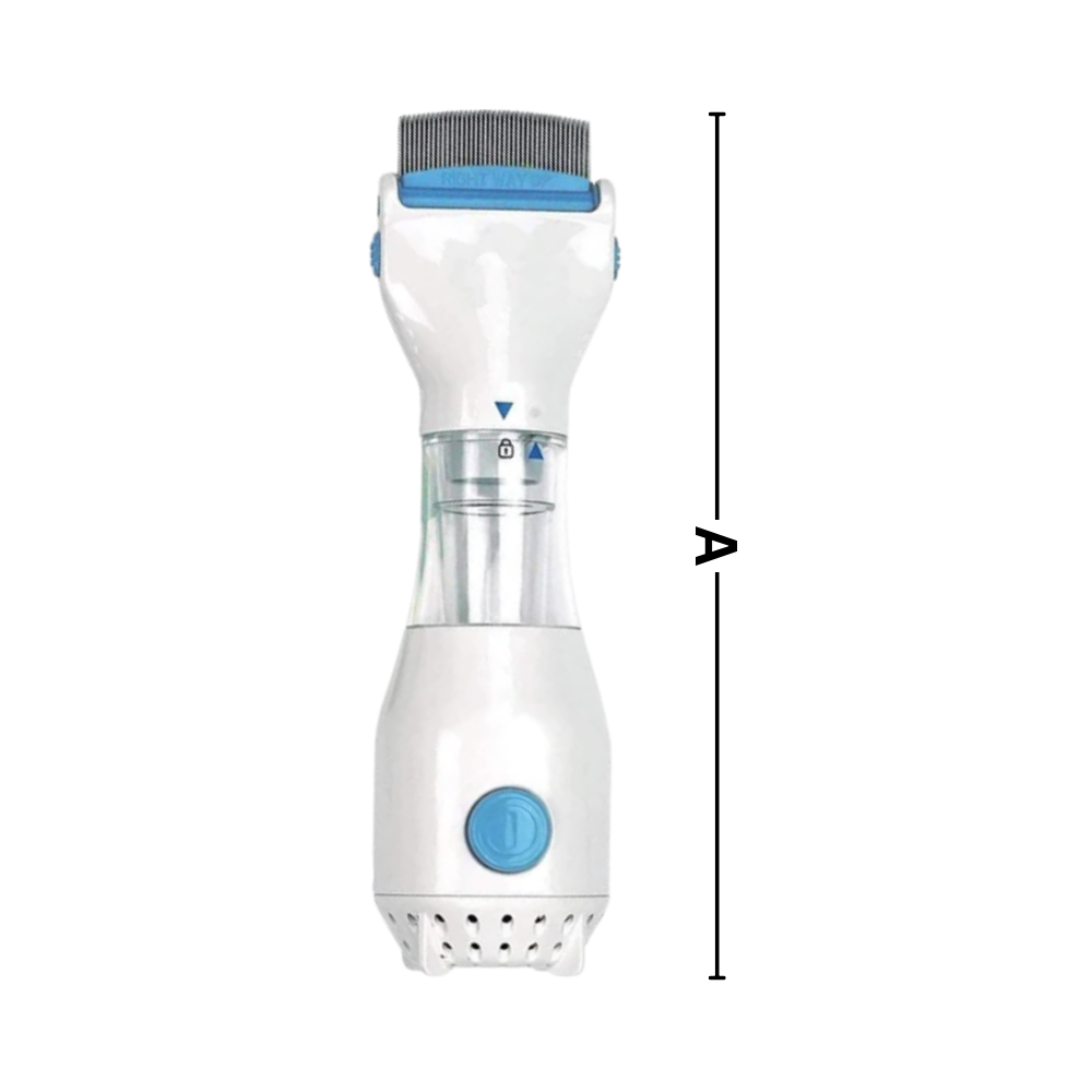 Battery Powered Lice Comb with Rounded Teeth and Disposable Filter All Vera Mart