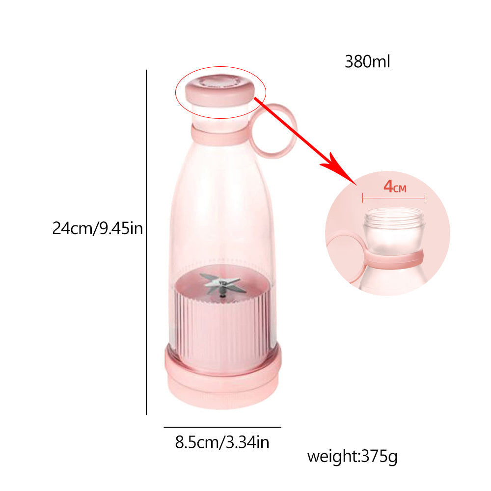Rechargeable Portable Blender with Stainless Steel Blades and Magnetic Charging, 350ml All Vera Mart