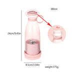Rechargeable Portable Blender with Stainless Steel Blades and Magnetic Charging, 350ml All Vera Mart