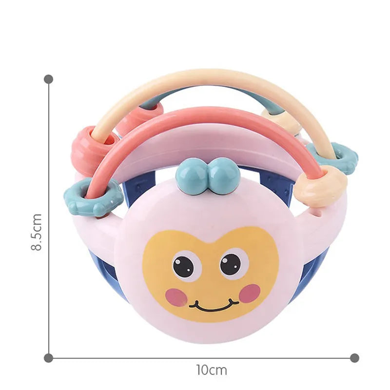 Textured Teething Ball with Movable Rings and Bright Colors All Vera Mart