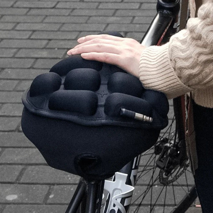 Air Convection Bicycle Seat Cushion with Airbag Grid and Anti-Slip Base All Vera Mart