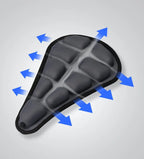 Air Convection Bicycle Seat Cushion with Airbag Grid and Anti-Slip Base All Vera Mart