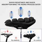 Air Convection Bicycle Seat Cushion with Airbag Grid and Anti-Slip Base All Vera Mart