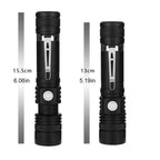 Rechargeable Tactical Flashlight with 600 Foot Beam and Four Brightness Modes All Vera Mart