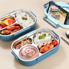 Stainless Steel Lunch Box with Leakproof Lid and Divided Compartments, Soup Bowl All Vera Mart