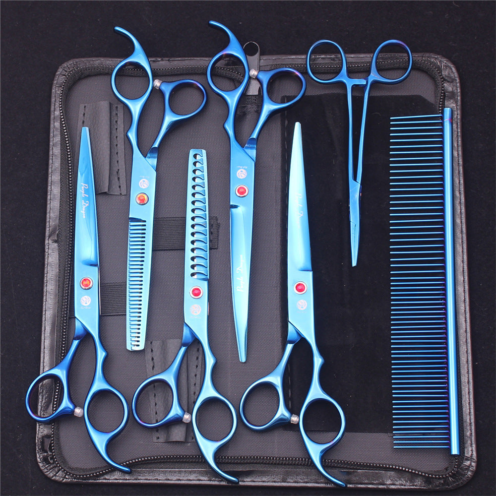 Dog Grooming Scissors Set with Straight and Thinning Blades, Stainless Steel All Vera Mart