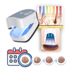 Dual Laser Nail Treatment Device with Blue Light and Finger Clip, 25W Power All Vera Mart
