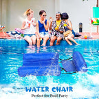 Inflatable Swimming Chair with Armrests and Ergonomic Backrest, Quick Valve All Vera Mart