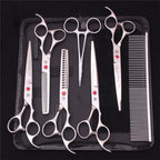 Dog Grooming Scissors Set with Straight and Thinning Blades, Stainless Steel All Vera Mart
