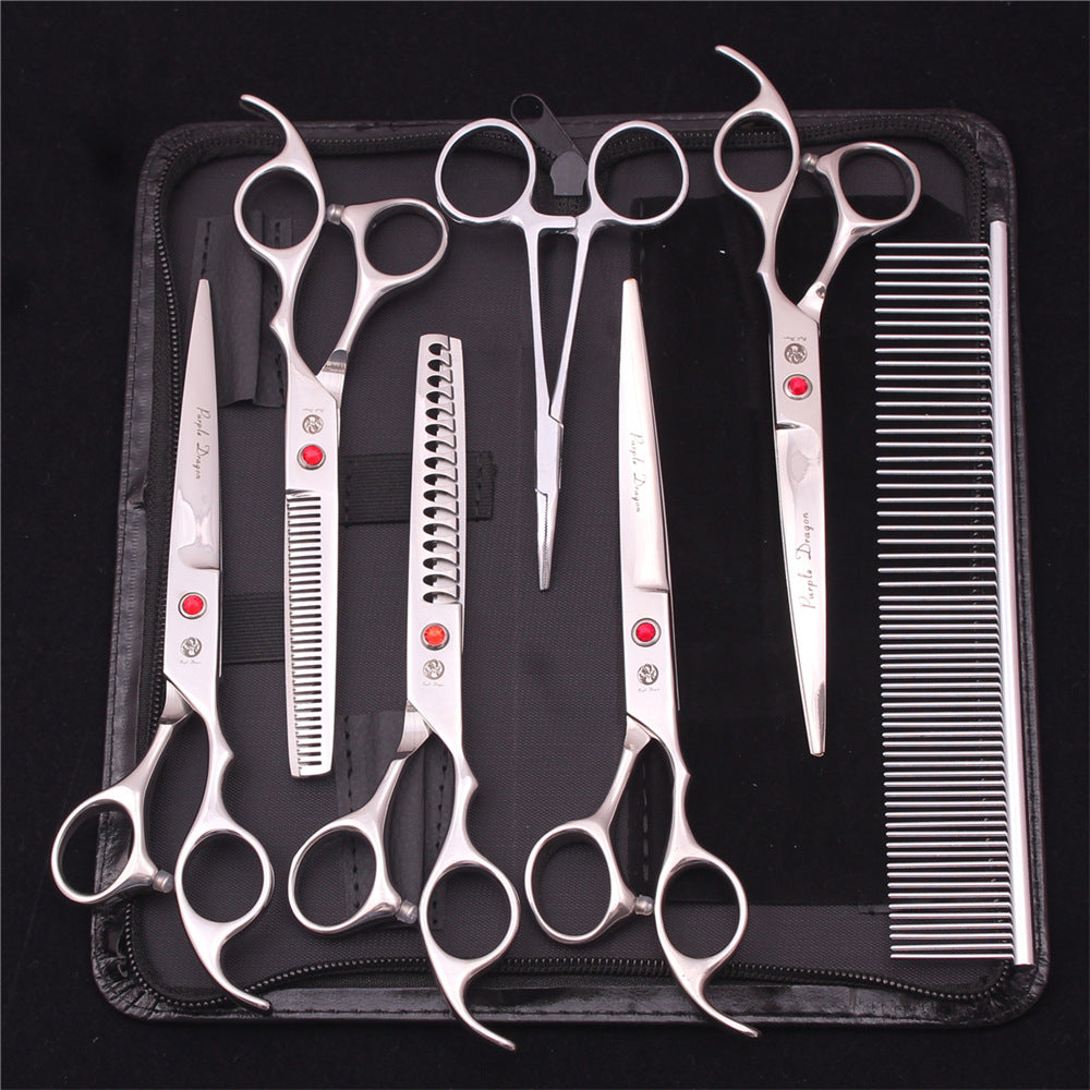 Dog Grooming Scissors Set with Straight and Thinning Blades, Stainless Steel All Vera Mart