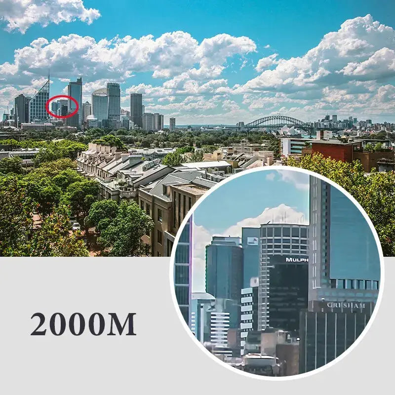 40x Binoculars with 20mm Objective and 10mm Exit Pupil, 2000m Range All Vera Mart