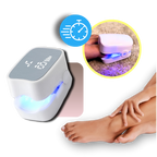 Dual Laser Nail Treatment Device with Blue Light and Finger Clip, 25W Power All Vera Mart