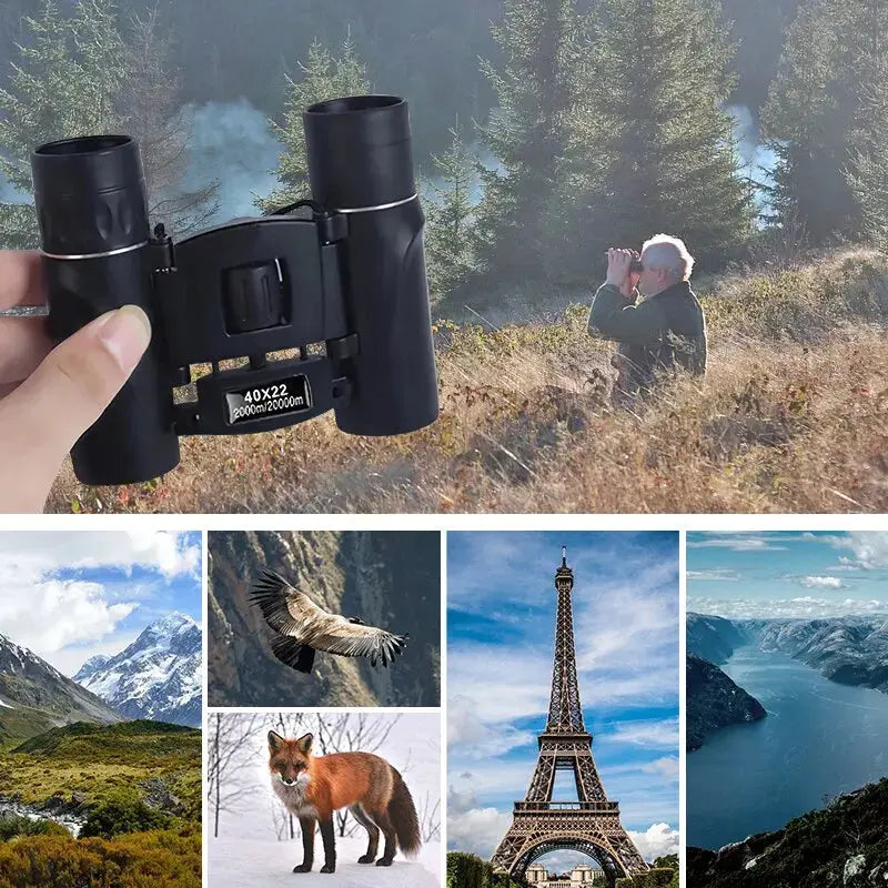 40x Binoculars with 20mm Objective and 10mm Exit Pupil, 2000m Range All Vera Mart