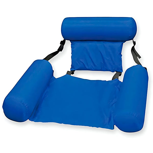 Inflatable Swimming Chair with Armrests and Ergonomic Backrest, Quick Valve All Vera Mart
