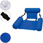 Inflatable Swimming Chair with Armrests and Ergonomic Backrest, Quick Valve All Vera Mart