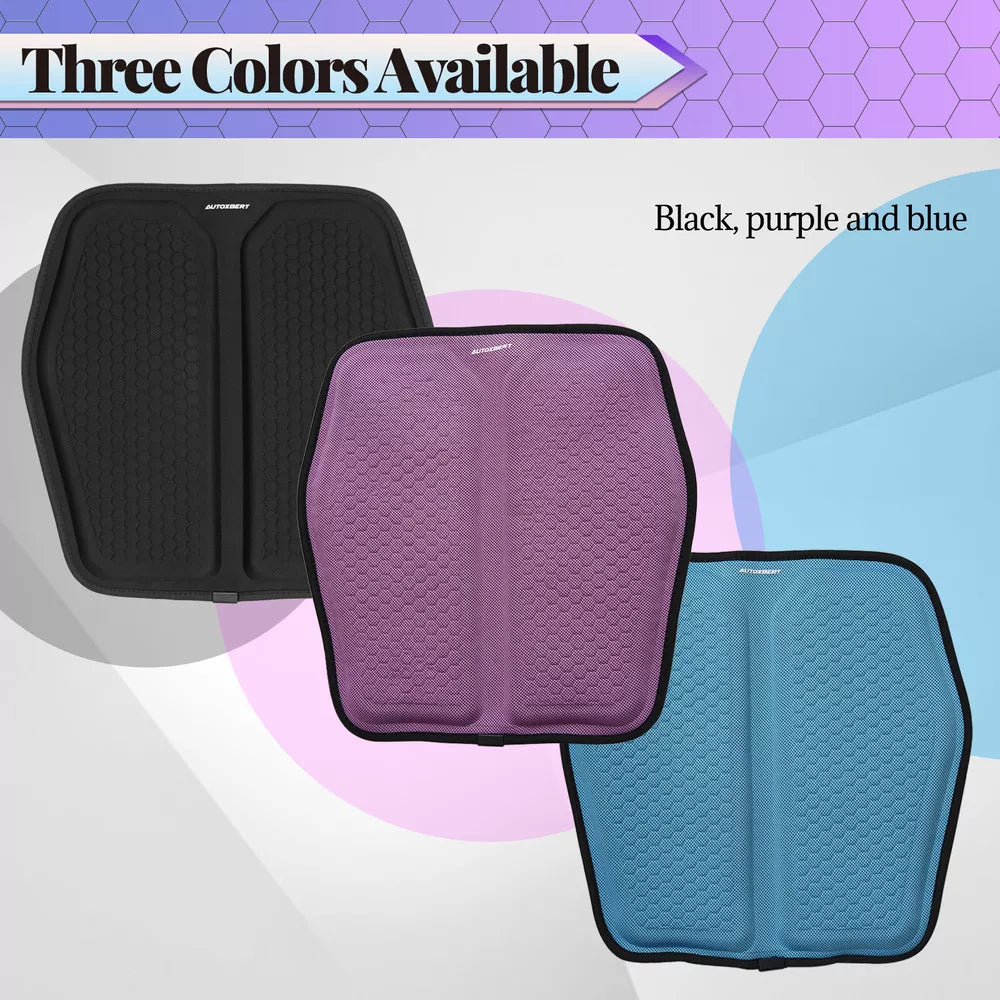 Gel Memory Foam Seat Cushion with Honeycomb Ventilation and Cooling Layer for Car or Office Chairs All Vera Mart