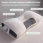 Cervical Support Pillow with Contoured Design and Soybean Fiber Filling All Vera Mart
