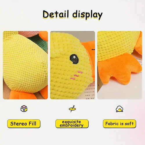 Quacking Duck Dog Toy with Realistic Sound and Machine Washable Polyester All Vera Mart