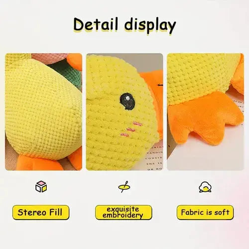 Quacking Dog Toy with Low Realistic Quack and Reinforced Plush, Machine Washable All Vera Mart