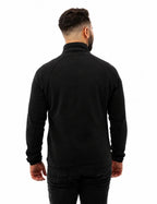 Mens Heated Fleece Jacket with Five Carbon Fiber Zones and Three Heat Levels for Outdoors
