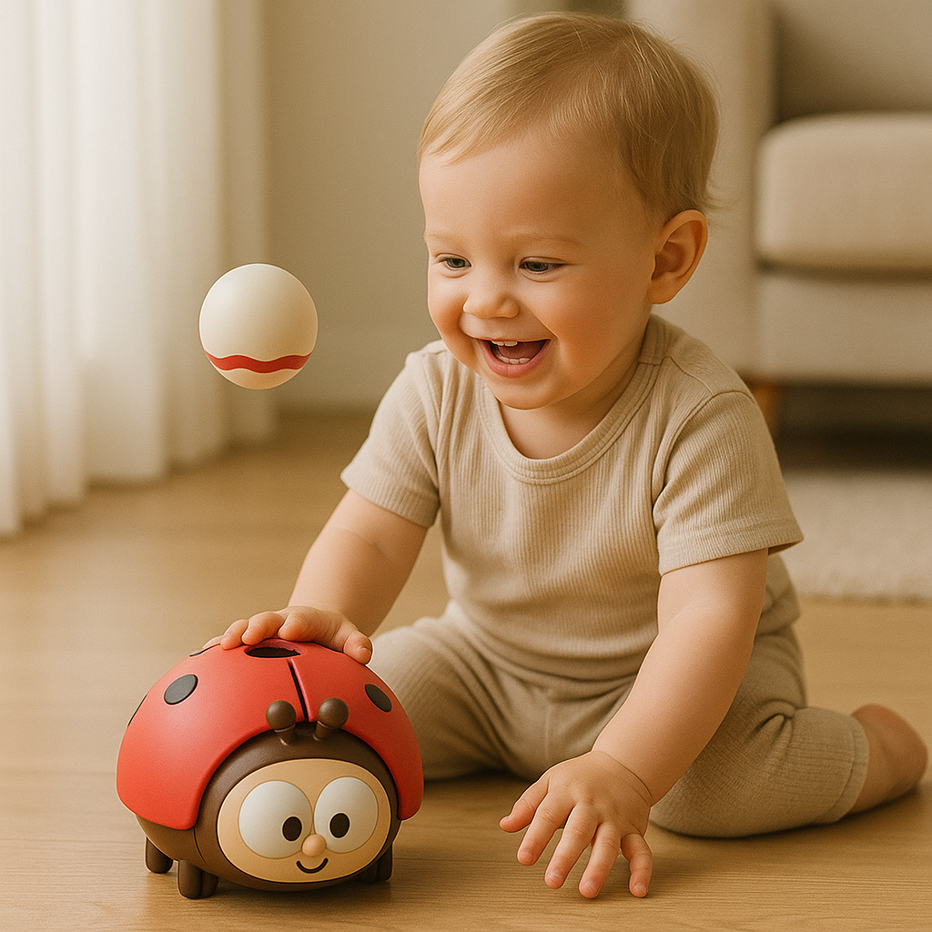Balloon Floating Toy with Ladybug Design and Single Button Control All Vera Mart