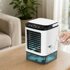 Desk Air Cooler with Dual Spray Atomization and Oscillating Blades, 900ml Tank All Vera Mart