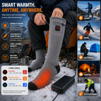 Heated Mid Calf Socks with Carbon Fiber Sole and Rechargeable Battery Pack All Vera Mart