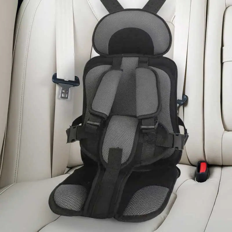 Portable Car Seat Cushion with Five Point Harness and Mesh Ventilation for Ages 0-12 All Vera Mart
