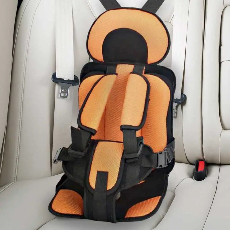 Portable Car Seat Cushion with Five Point Harness and Mesh Ventilation for Ages 0-12 All Vera Mart