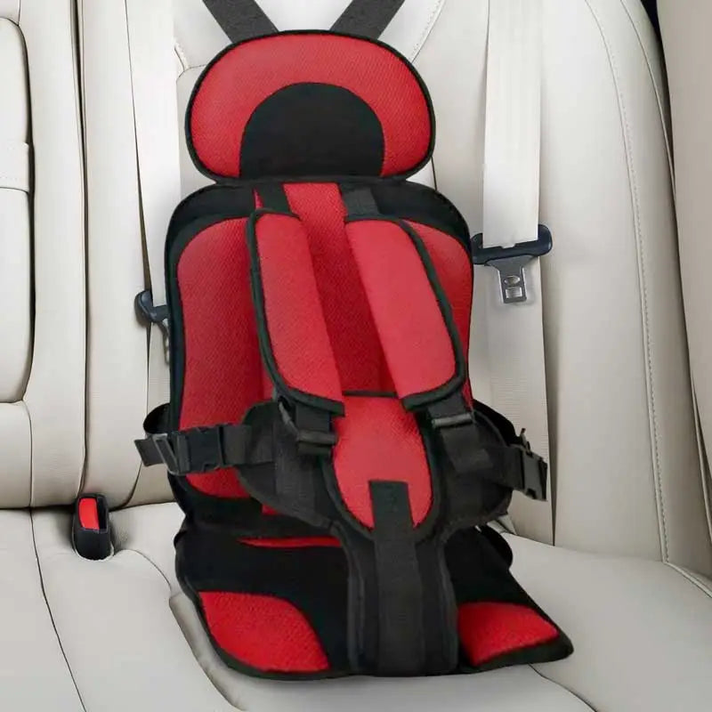 Portable Car Seat Cushion with Five Point Harness and Mesh Ventilation for Ages 0-12 All Vera Mart
