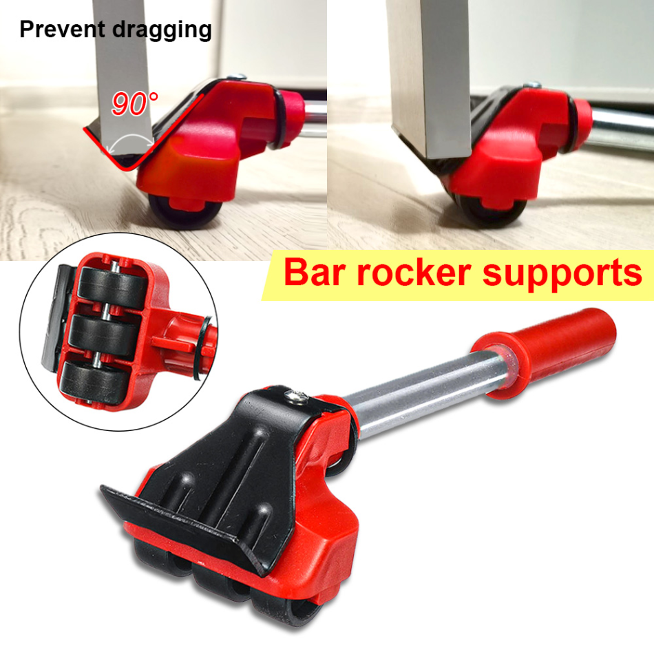 Furniture Lifter and Glider Pads with 360-Degree Wheels for All Floors All Vera Mart